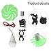 Deskbloom Wind Turbine Generator Kit DIY Mini Wind Turbine Motor Blade Kit With Bulb, ABS Construction, DC Power Output 0-22V