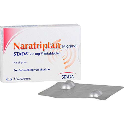Migräne-Tabletten Naratriptan 2,5 mg Filmtabletten von STADA