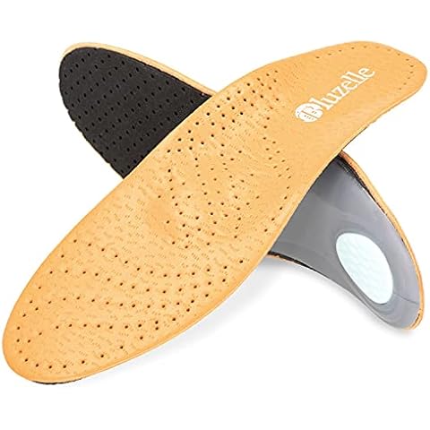 Plantillas de Cuero Auténtico con Arco de Soporte Cover
