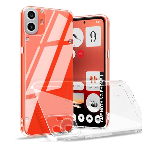 Image of AESTMO Back Case Cover for Nothing CMF Phone 1 | Crystal Clear Design | Shock Proof Design | Transparent Back Case Cover for Nothing CMF Phone 1 (Transparent, TPU)