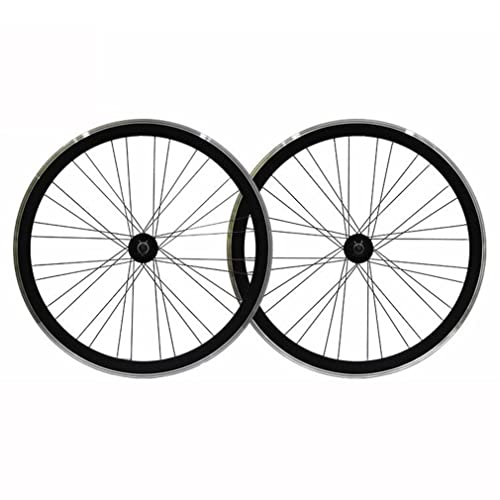 Ruedas Fixie 700c, llantas de 40 mm, juego de ruedas de bicicleta de una sola velocidad, freno V, piñón fijo delantero y trasero, 13 dientes, buje 32/36H, para bicicleta infantil, bicicleta plegable