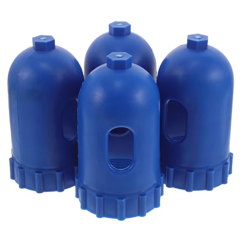 OSOLADY 4pcs Cylinder Valve Guard - Weatherproof Regulator Protector Cap - Transport Safety Cap Anti-Tamper Design for Industrial Oxygen Bottles Fits 3-1/8" Collar