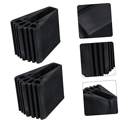 Angoily 2 Pçs Tapete De Chão Pára-Choques Acessórios Ar Escada Dobrável Pés De Borracha Almofadas De