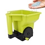 Generico Manueller Streuwagen – Ergonomischer Präzisions-Streuer | Gartengeräte für kleine Rasenflächen, für Gärten, Schneeschmelzen, Einfahrten, Gehwege und