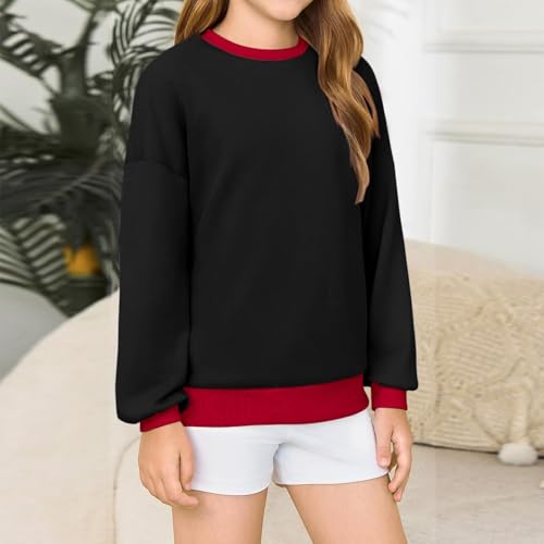 Girls Sweatshirts Letter Printed Casual Long Sleeves Oversized Sweatshirt Fall Winter Tops Clothes Baby Hoodles2