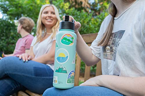 Image of Simple Modern Water Bottle with Straw, Handle, and Chug Lid Vacuum Insulated Stainless Steel Metal Thermos Bottles | Large Leak Proof BPA-Free Flask for Gym | Summit Collection | 40oz, Lavender Mist