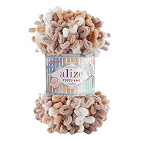 ALIZE Puffy Fine Strickgarn – 500g, Plüschig Weich, Zum Stricken Ohne Nadeln