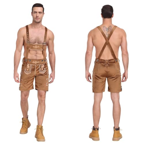 Costume de fête de la bière pour homme grande taille pantalon bavarois