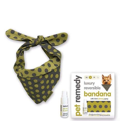 Pet Remedy Natural Effective Calming Dog Bandana Calming Kit - Calming Bandana's (Small Bandana)