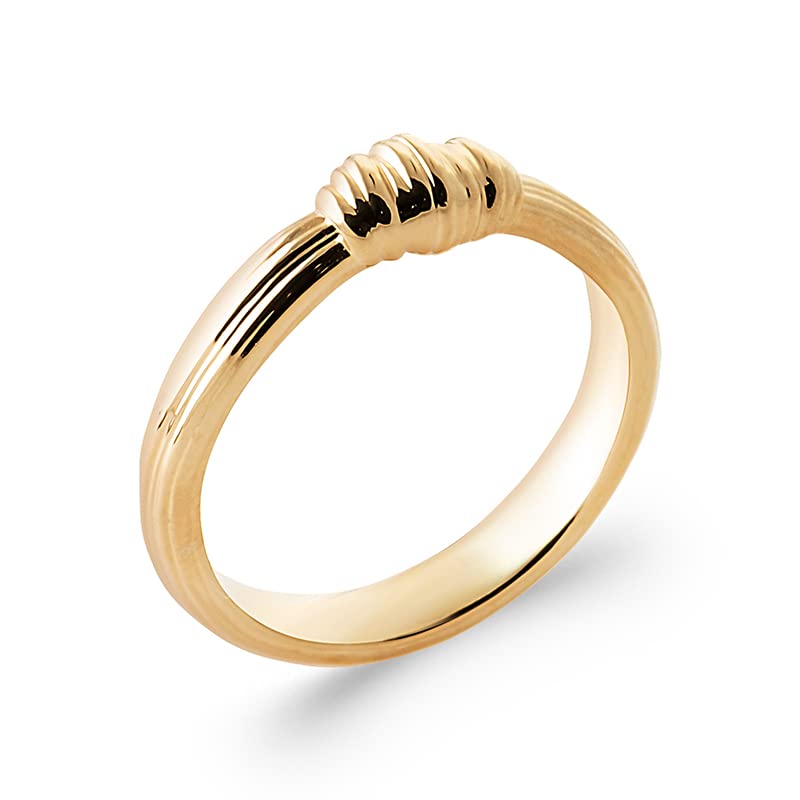 Bague plaqué Or effet tissu froissé pour parfaire votre style