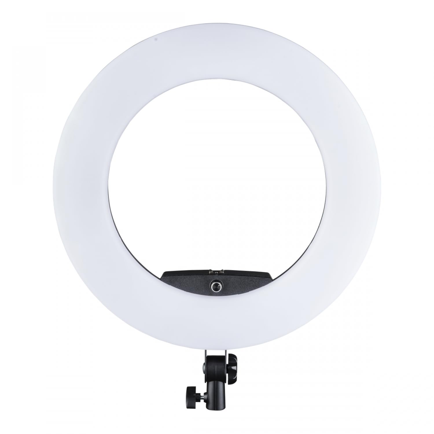 Walimex pro Medow 960 Pro LED-Ringlicht, Ringleuchte Bi-Color 3200-5500 K, dimmbare Videoleuchte mit Fernbedienung 96 W, kompatibel mit verschiedenen Lampenstativen