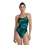 TYR Durafast Elite Trinityfit One-Piece Swimsuit for Women - Athletic Training and Competition Swimwear Designed for Long-Lasting Durability - Chlorine-Proof - Green/Soren, 34