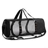 Besttoolifes Netzgurt für Tauchen, großes Fassungsvermögen, plus Tasche, Aufbewahrungsnetz, Schulterausrüstung zum Tauchen, Schnorcheln, Strand, Schwimmen, Nylon, Fitnessstudio, atmungsaktiv, schnell