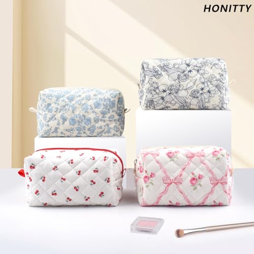 Quilted-Makeup-BagSmall-Travel-Floral-Cosmetic-Bag-Cute-PouchCotton-Makeup-Brushes-Storage-Bag-for-Women