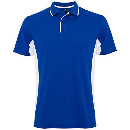 ROLY Polo técnico de Hombre Montmelo, Azul/Blanco (L)