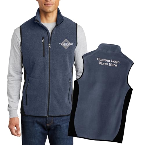 INK STITCH Unisex F228 Custom Embroidery Personalized Logo Texts R-Tek Pro Fleece Full Zip Vests