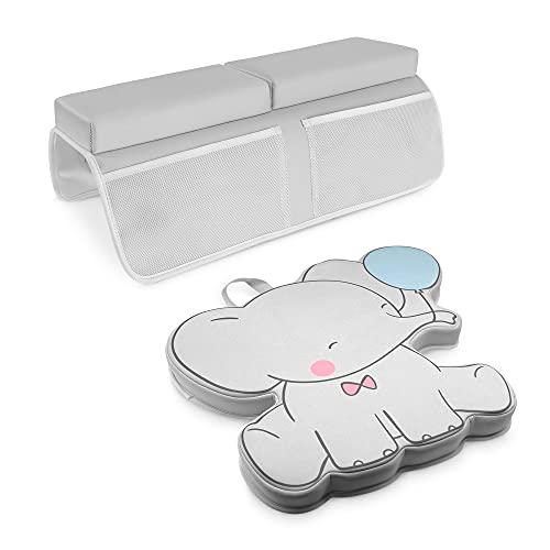 Image of Maddykins - Bath Kneeler and Elbow Rest Pad Set, Elbow Rest Pad and Storage Organizer with Kneeling Pad for Bathing Baby, Baby Bath Set, Extra Large