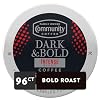 Community Coffee Dark & Bold Intense Blend 96 Count Coffee Pods, Compatible with Keurig 2.0 K-Cup Brewers, 24 count (Pack of 4)