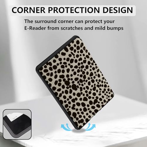 MOROCK Case for All-New 7" Kindle Paperwhite (12th Generation-2024 released), Fits Kindle Colorsoft Paperwhite Signature Edition, Lightweight PU Leather Cover with Auto Wake/Sleep, Khaki Leopard Print by MOROCK - Used condition - Image 5