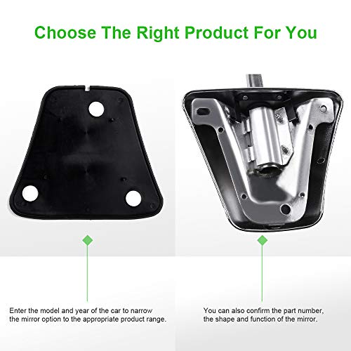 SCITOO Side View Mirror Driver and Passenger Side Mirror Fit Compatible with 1973-1991 for Chevy Blazer 1973-1987 for Chevy Pickup Truck 1988-1991 for Chevy Pickup Truck for GMC Pickup Truck