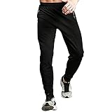 Gerlobal Men's Joggers Sweatpants Workout Running Gym Pants with Zipper Pockets