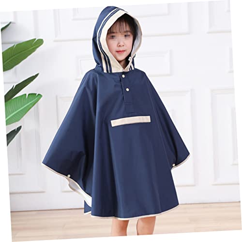 Hooded Rain Cape for Emergency Gear and Travel Cloak Pupils Girl4