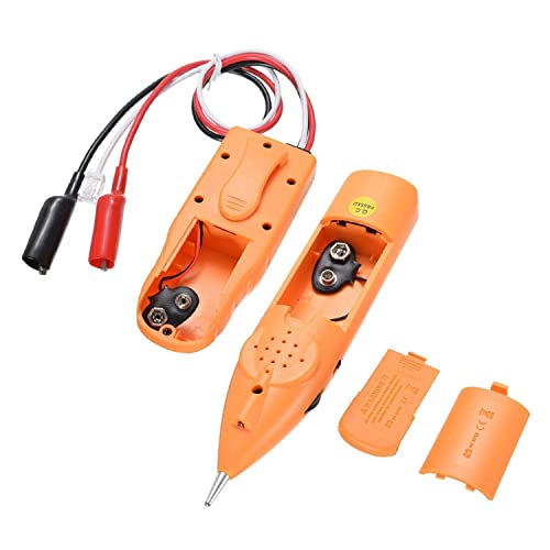 Image of iMBAPrice WH806R Network Cable Tester & Wire Tracker | RJ45 RJ11 Tone Generator, Cable Tracer with Probe & Earphone, Line Finder, Cat5 Cat5e Cat6 Ethernet LAN and Telephone Cables