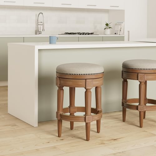 Mavenlanepullman26inchtallbacklessweatheredoakfinishcounterheightupholsteredbarstoolwithsandcolorfabriccushionseat Urban Country Home Decor Maven lane pullman 26 inch tall backless weathered oak finish counter height upholstered barstool with sand color fabric cushion seat urban country home decor