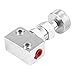 Brake Proportioning Valve Universal Motorsport Shut Off Pressure Regulator Car Valve Aluminum 150PSI - 1200PSI Proportion Adjustable Prop Bias Adjuster Racing Lever (Silver)
