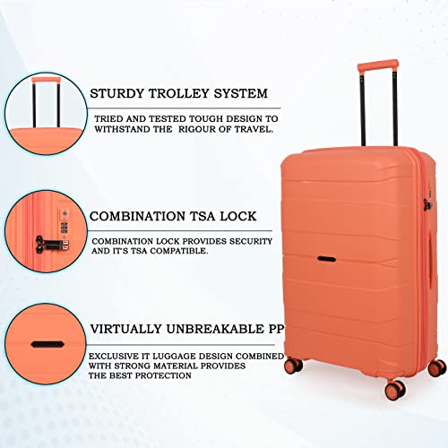 Image of it luggage Momentous Fusion Coral Large-28 inches Expandable Polypropylene Hardsided with TSA Lock & Wet Pouch Inside 8 Wheel Trolley Bag