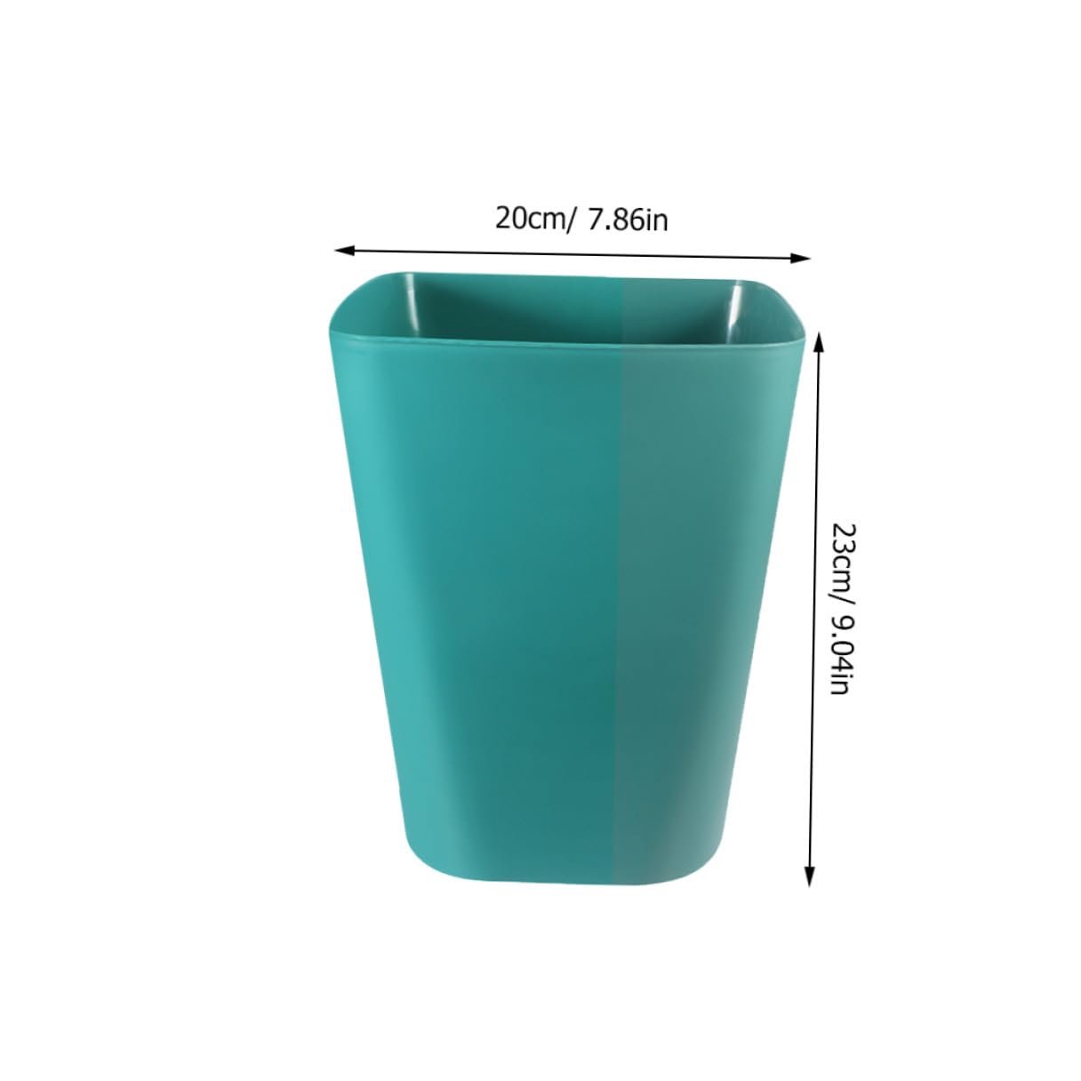ARTIBETTER 3pcs Outdoor Trash Can Small Square Open Top Garbage Bin Blue Convenient Wastebasket for Office Bathroom Storage and Organization