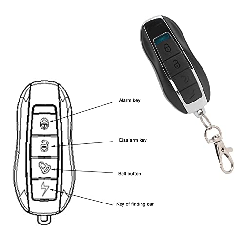Alarma antirrobo para Bicicleta y Motocicleta, 150 dB de Seguridad inalámbrica, vibración, Sensor de Movimiento, Alarma, Alarma para Bicicleta con Control Remoto, LY-C1, función IP55 SOS