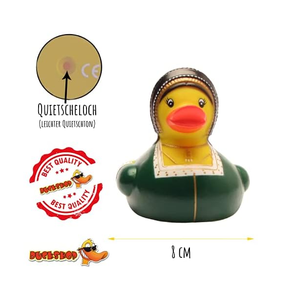 Duckshop I Badeente I Quietscheente I Anne Boleyn I L: 10 cm – Bild 6