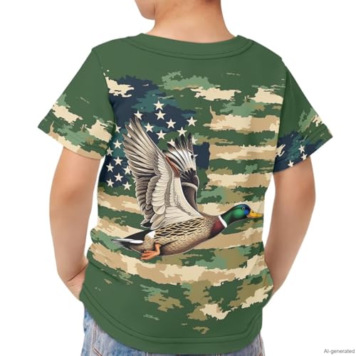 Image of WELLFLYHOM Kids Tshirts Girls Boys Short Sleeve Crewneck Tees Shirts Casual Sport Pullover Tops Size 3-16 Years