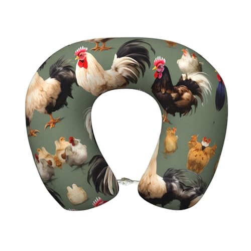 Almohada cervical de poliéster para viaje miniatura 1
