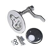 MX Boat Cam Latch,Marine Hatch Latch Flush Pull Handle Latch Stainless Steel W/Fasteners 1PCS