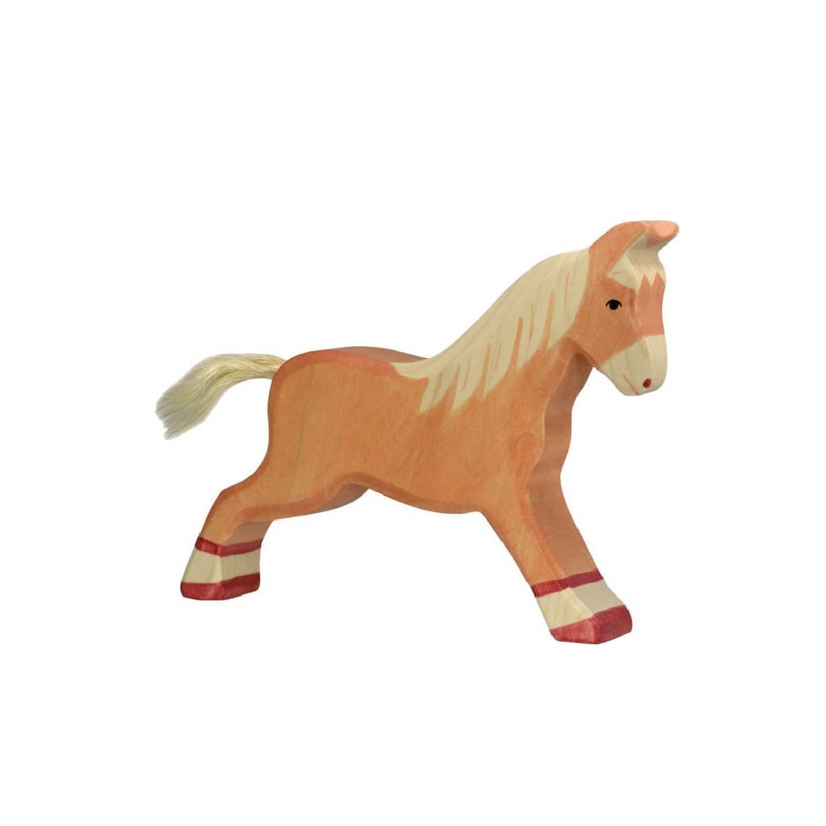 Holztiger Horse Running (Light Brown)