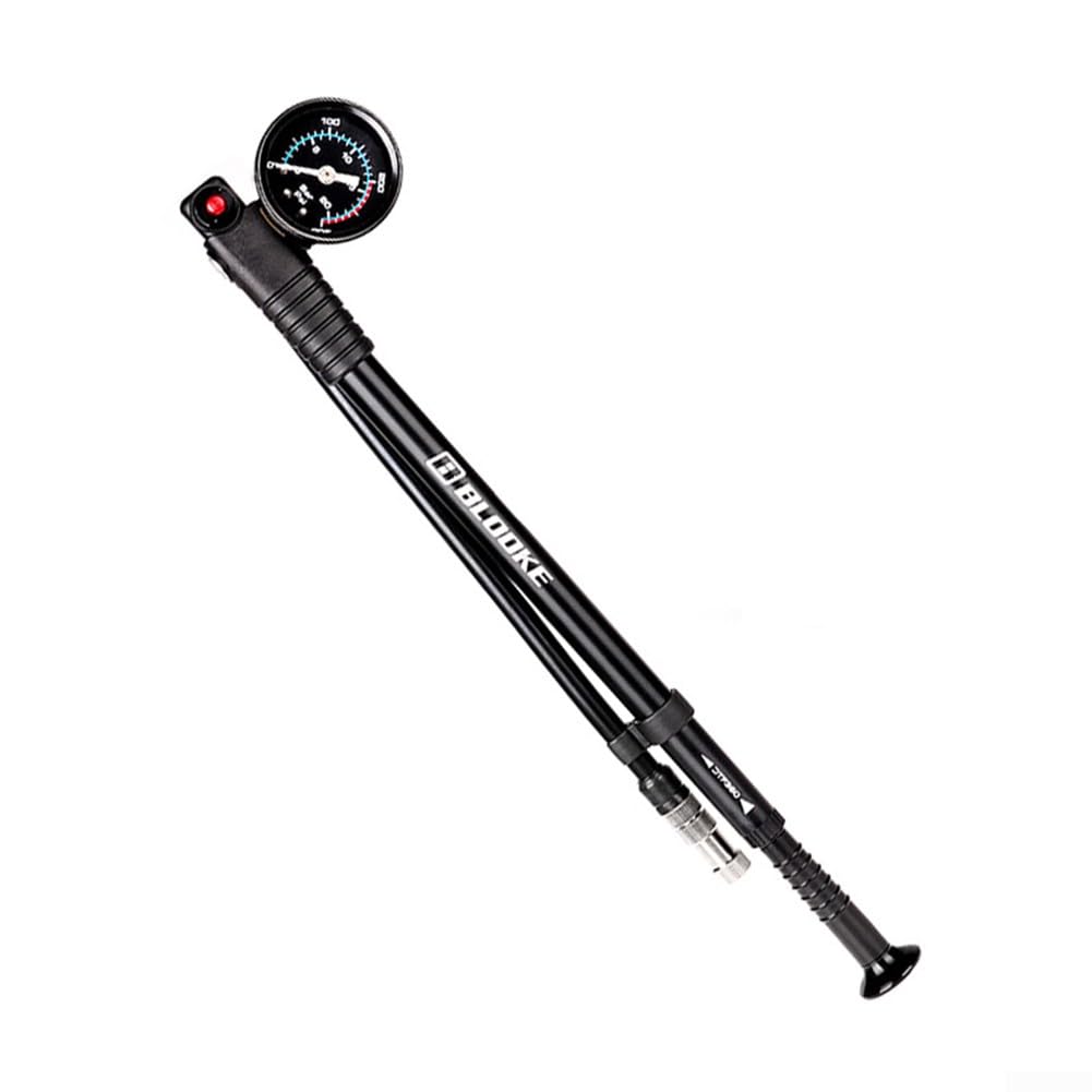 Pompa ammortizzatore per bicicletta, gonfiaggio ad alta pressione 300 psi, per ammortizzatore posteriore e forcella ammortizzata per mountain bike, bici da strada
