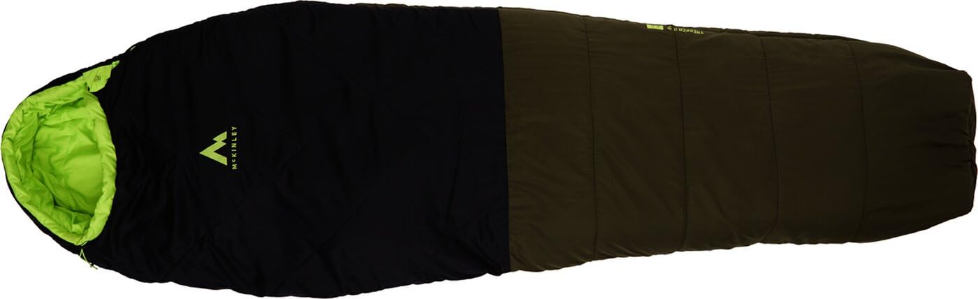 Mckinley Trekker Saco de Dormir, Unisex, Olive Dark/Black Nig, 195R