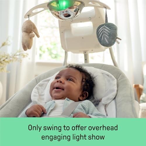 Ingenuity InLighten 5-Speed Baby Swing for Infant, Newborn to 9 Months - image 4