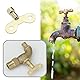 Create idea 4 Stück Wasserhahnschlüssel Heizkörperventilschlüssel 6 Mm 7 Mm Multifunktionsschlüssel für Fabrik Garten öffentliche Plätze Zuhause