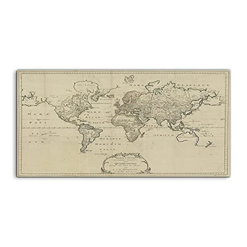 Acryl photo salon chambre Coloray 120x60cm tableau déco murale Zimmermann Vintage map