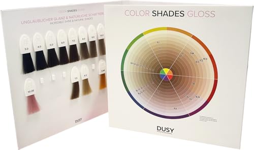 Dusy Color Shades Farbkarte mit Meschen | Alle Nuancen auf einen Blick!