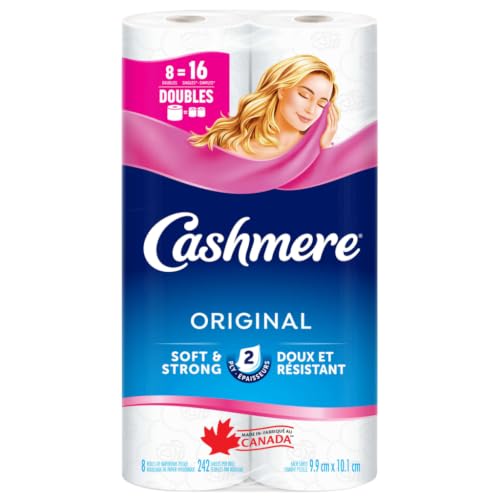 Cashmere papier toilette 2 épaisseurs, 8 rouleaux doubles