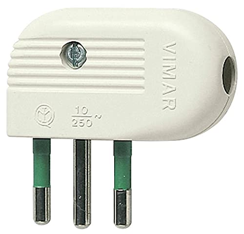 Spina 2P+T 10A 90 bianco 01041.B