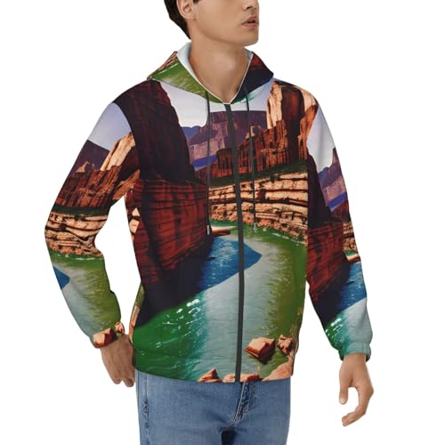Sweat homme imprimé Grand Canyon, le vêtement doux idéal pour vos voyages et trajets