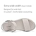 Luoika Women's Wide Width Pump Heel Sandals, Fashion Plateform Block Heel Open Toe Sandal with Adjustable Ankle Strap Women's Casual Summer Shoes. 220714 White8XW