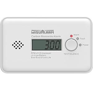 WISUALARM HY-GC20B Kohlenmonoxidmelder mit LCD-Display