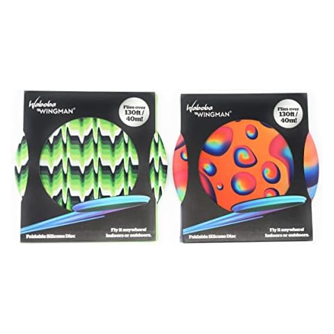 Wabob Wingman Foldable Silicone Throwing Disc - 2 Pack (Assorted Colors) Cover