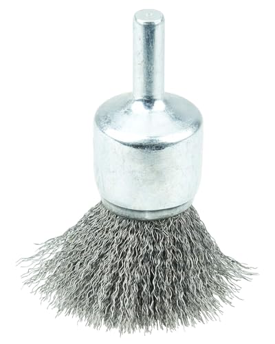 Image of Weiler 10006 3 /4 inch Crimped Wire End Brush, .0104 inch Steel Fill, Made in The USA (Pack of 10)